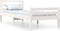 vidaXL - Bedframe - massief - hout - wit - 90x200 - cm
