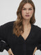 VILA VILAJULI - Oversized V-hals vest - Lange ballonmouwen - Knoopsluiting - Maat XS