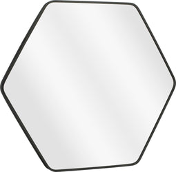 Mica Decorations Rossi - Wandspiegel - Zwart metaal - 80 x 71 cm