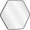 Mica Decorations Rossi - Wandspiegel - Zwart metaal - 80 x 71 cm