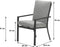 Garden Impressions Senja lounge dining tuinstoel - donker grijs