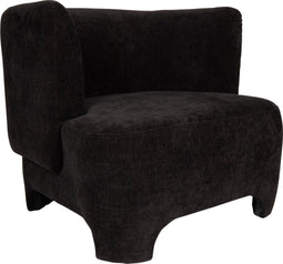 PTMD Fauteuil Damin Antraciet Linen Velvet Look