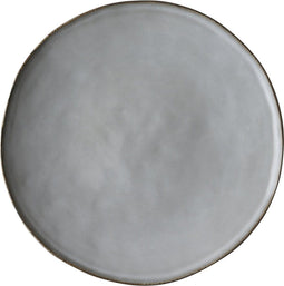 Dutch Rose Organic Borden Ø 26,5cm - Licht - Stoneware Handgemaakt - Grijs