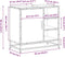 vidaXL - Wastafelkast - 65x33x60 - cm - bewerkt - hout - zwart