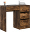 vidaXL - Bureau - Gerookt - Eiken - 90x37,5x75 - cm - Gelaagd - Hout