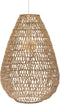 Hanglamp in metaal en papier - H 55 cm - Beige