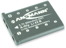 Ansmann A-Oly LI 42 B - Li-Ion Accu 650mAh voor Olympus Mju 700/720 SW/725 SW/730/740/750/FE 160/FE 190 - Zwart