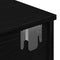 vidaXL - Wandschap - met - lades - 100x37,5x19 - cm - bewerkt - hout - zwart