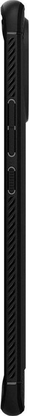 Spigen Rugged Armor - Soft case - Krasbestendig Schokbestendig - Zwart