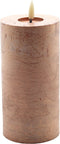 led kaars rustic copper 15x7,5cm