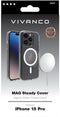 Vivanco Mag Steady - Backcover iPhone 15 Pro - MagSafe-compatibel - Transparant