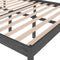 vidaXL - Seniorenbed - massief - grenenhout - grijs - 150x200 - cm