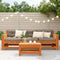 vidaXL - Tuinvoetenbank - 62x30x32 - cm - massief - grenenhout - wasbruin