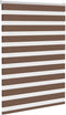 vidaXL - Zebra - rolgordijn - 105x100 - cm - stofbreedte - 100,9cm - polyester - bruin
