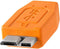 Tether Tools CUC3315-ORG - USB A naar Micro-USB B kabel - 4,6 m - Oranje