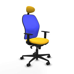 Bureaustoel met hoofdsteun Piqueras y Crespo 1D036N1 Geel