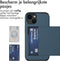 imoshion Hoesje Geschikt voor iPhone 15 Hoesje - Ruimte voor 2 pasjes - imoshion Backcover met pasjeshouder - Donkerblauw