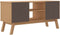 vidaXL - Tv-meubel - OLDEN - 114x43x57 - cm - massief - grenenhout - bruin