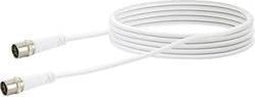 Schwaiger KDAK50532 - Aansluitkabel - 5.00 m 10 dB Viervoudig afgeschermd - Wit