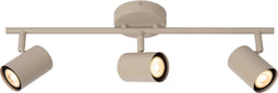 Lucide JOA - Plafondspot 3xGU10 - Dimbaar - Taupe