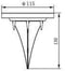 Inbouwspot - GALIX - G4525 - RVS 8 LED SMD
