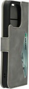 Mobiparts iPhone 14 Pro - Classic Wallet Case - Ruimte voor pasjes - Granite Grey