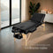 tectake® 3-Zones Massagetafel Somwang - Opvouwbare Behandelbank - 7,5cm Matras - Zwart