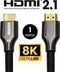 HDMI 2.1 Ultra High Speed Kabel Nylon – Gold Plated – PS5 en Xbox Series X ondersteuning – 1 Meter