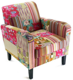 Leunstoel Patchwork Katoen (77 X 71 x 65 cm)