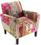 Leunstoel Patchwork Katoen (77 X 71 x 65 cm)