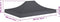 vidaXL - Partytentdak 270 g/m² - 410 x 280 cm - Antraciet