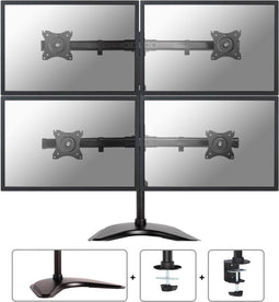 Neomounts NM-D335D4BLACK - Monitorarm - Geschikt voor 4 schermen t/m 27" - Zwart