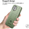 iMoshion Hoesje Geschikt voor Motorola Edge 20 Lite Hoesje Siliconen - iMoshion Rugged Shield Backcover - Groen