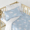 Happy Friday Duvet cover set 2 pieces Clouds blue 100x135 cm (Cot) Blue