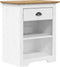 vidaXL - Nachtkastje - BODO - 53x38,5x67 - cm - massief - grenenhout - bruin
