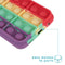 iMoshion Hoesje Geschikt voor Samsung Galaxy A02s Hoesje Siliconen - iMoshion Pop It Fidget Toy - Pop It hoesje - Rainbow
