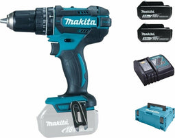 Makita DHP482RFJ - Klopboormachine - 2x 3Ah accu's en lader - (2 stuks)