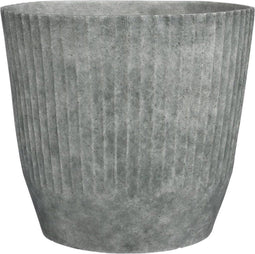 Mica Decorations Rio Plantenbak - H40 x Ø45 cm - Poly - Donkergrijs