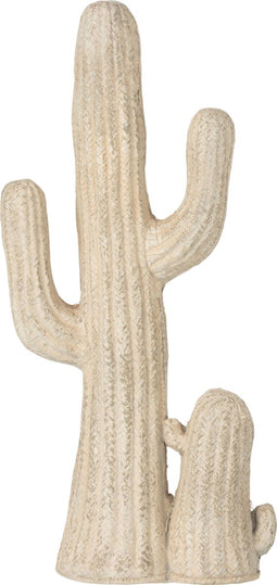 J-Line decoratie Cactus - polyresin - beige