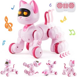Interactieve Robot Kat - Roze - 21 x 18 x 22 cm - Programmeerbaar speelgoed