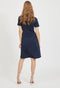 VILA VINAYELI SS KNEE WRAP DRESS - Dames Jurk - V-hals - Maat L