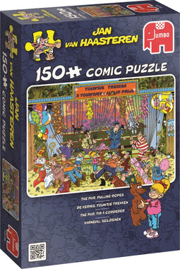Jan van Haasteren - Puzzel 150 stukjes - De kermis touwtje trekken (2023)