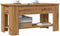 vidaXL - Salontafel - 101x49x52 - cm - bewerkt - hout - artisanaal - eikenkleur