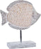 Decoratieve figuren DKD Home Decor Natuurlijk Grijs Hars Vis Mediterrane (27,4 x 9 x 32 cm)