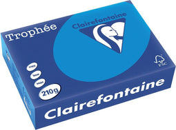 Clairefontaine Trophée Intens, gekleurd papier, A4, 210 g, 250 vel, turkoois