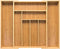 Budu Bestekbak #43 - Uitschuifbaar Bamboe Bestekcassette - 6/8 vakken - 43 x 32,2 - 53 cm