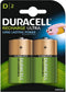Duracell Recharge Ultra D-batterijen - Oplaadbaar 3000 mAh NiMH - (2 stuks)