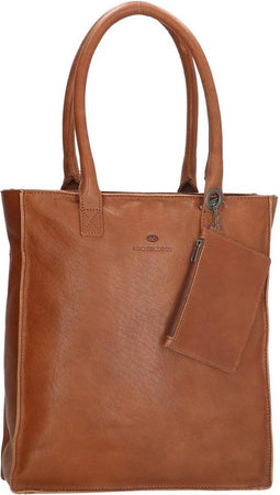 Hide & Stitches Golden Gate - Shopper - Runderleer met vakken - Bruin