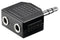Wentronic 11104 - 3,5mm Jack stereo audio splitter - Zwart