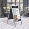 Europel Stoepbord - Kliklijst A1 formaat - 59,4 x 84 cm - 32 mm frame - Inclusief topbord - Dubbelzijdige presentatie - Waterbestendig - Gemakkelijk op te bergen